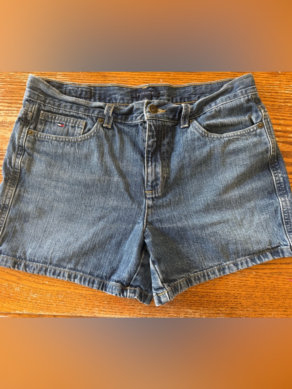 Tommy Hilfiger VTG Medium Blue Denim Women's Jean Shorts